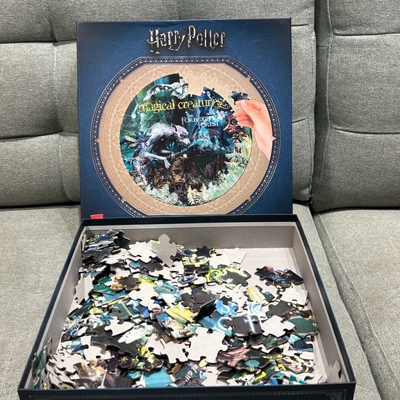 ⚫️2/$12⚫️Harry Potter Puzzle Magical Creatures The Forbidden Forest 300 pc - Picture 3 of 4